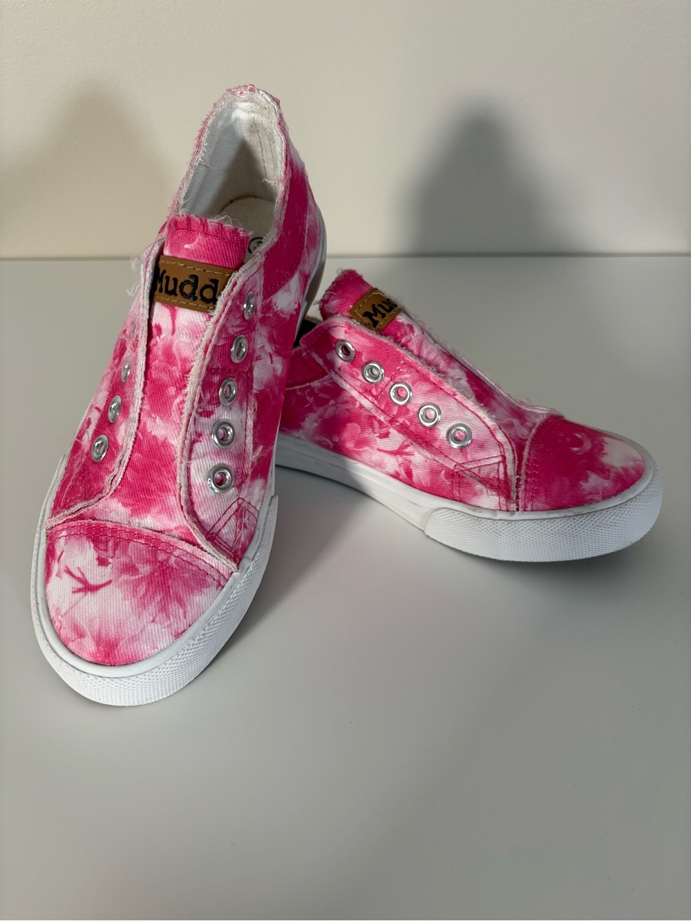 Mudd Kids Pink Tie-Dye Slip-On Sneakers